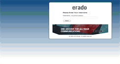 Desktop Screenshot of manage.erado.com